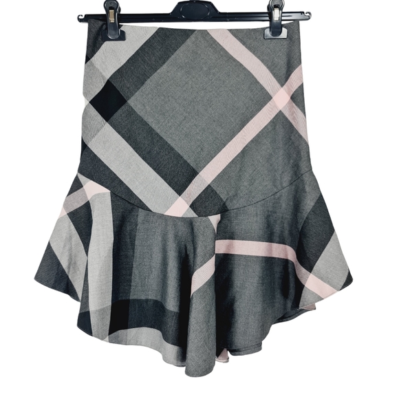 Dresses & Skirts - NEW Next Black Grey Pink Pattern Skirt UK 6 Zip Lined